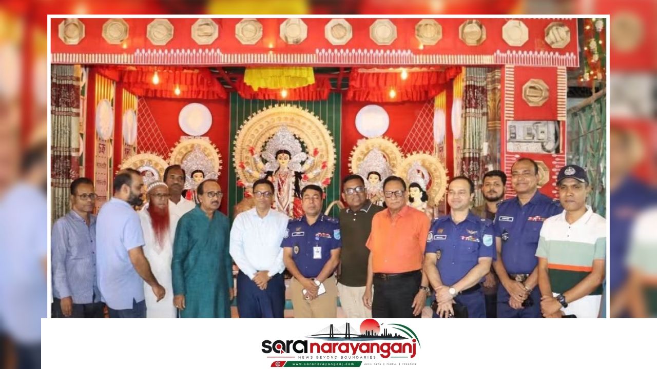  পূজামণ্ডপ পরিদর্শনে জেলা প্রশাসক ও পুলিশ সুপার
