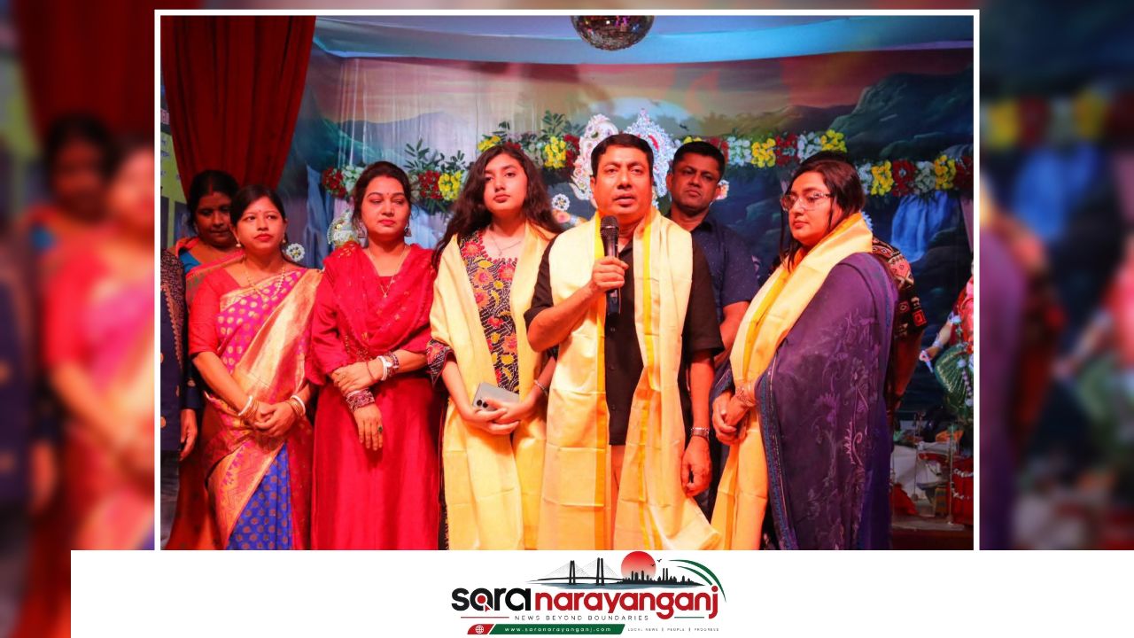 নারায়ণগঞ্জে দুর্গাপূজার নিরাপত্তা পর্যবেক্ষণে বন্দর ও সিদ্ধিরগঞ্জে পুলিশ সুপার